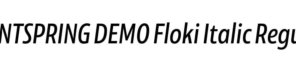  DEMO Floki Italic Regular