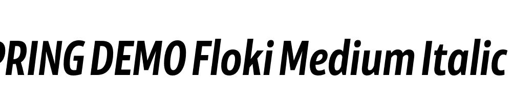  DEMO Floki Medium Italic Regular