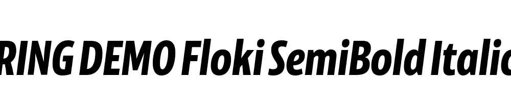  DEMO Floki SemiBold Italic Regular