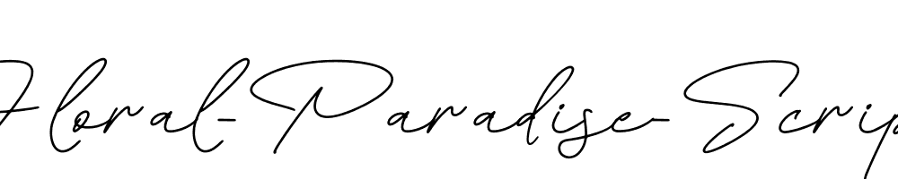 Floral-Paradise-Script