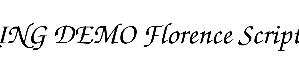  DEMO Florence Script FS Regular