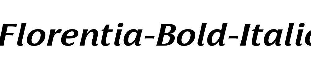 Florentia-Bold-Italic