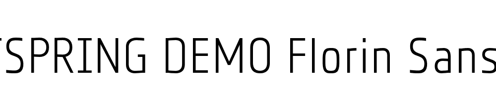  DEMO Florin Sans Light