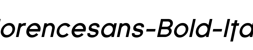 Florencesans-Bold-Italic