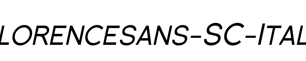 Florencesans-SC-Italic