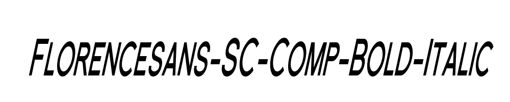 Florencesans-SC-Comp-Bold-Italic