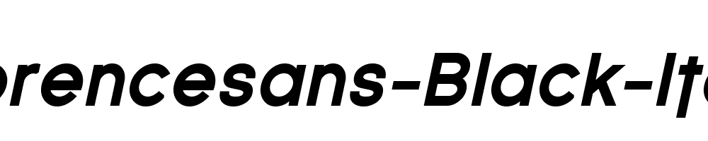 Florencesans-Black-Italic