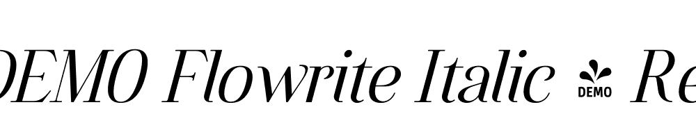 FSP DEMO Flowrite Italic 2 Regular