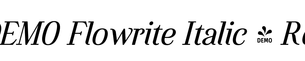 FSP DEMO Flowrite Italic 4 Regular