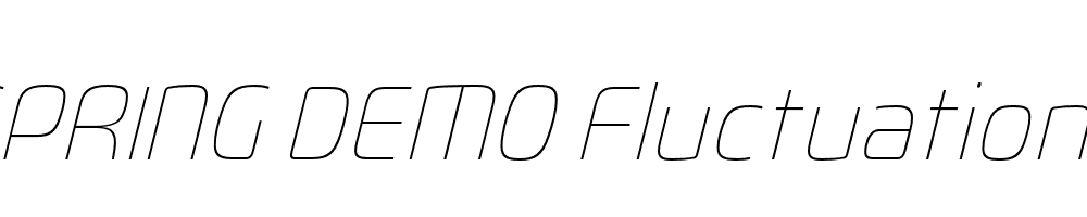  DEMO Fluctuation El Italic