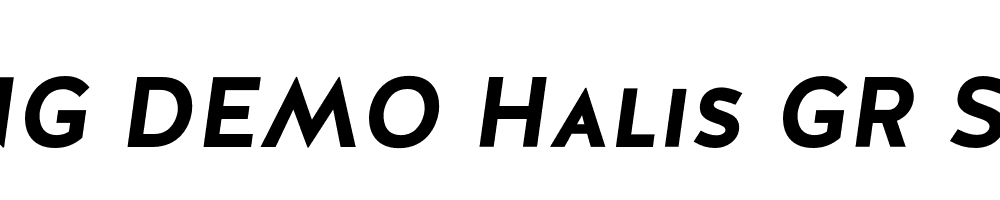  DEMO Halis GR S Bold Italic