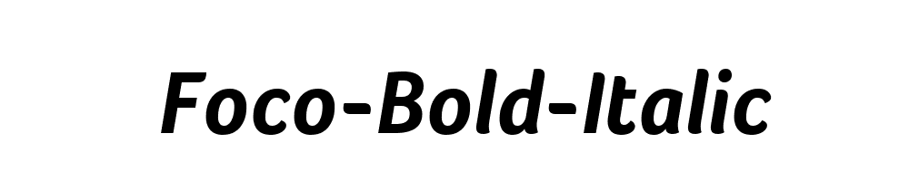 Foco-Bold-Italic