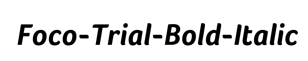 Foco-Trial-Bold-Italic