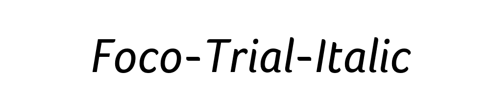 Foco-Trial-Italic