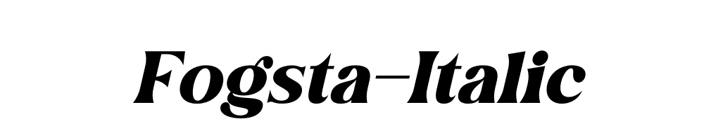 Fogsta-Italic