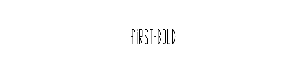 First-Bold