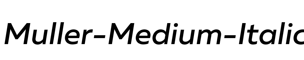 Muller-Medium-Italic