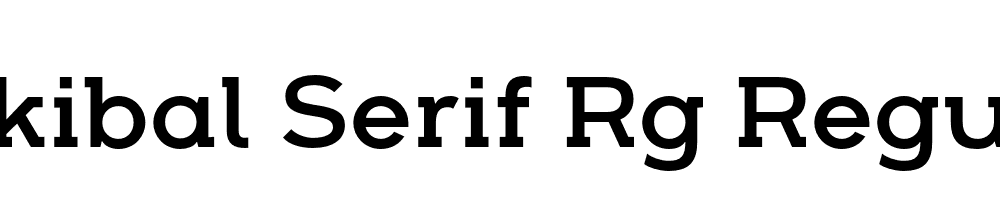 Arkibal Serif Rg Regular