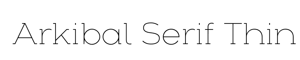 Arkibal Serif Thin