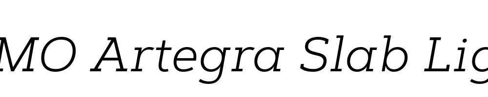 FSP DEMO Artegra Slab Light Italic