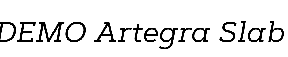 FSP DEMO Artegra Slab Italic