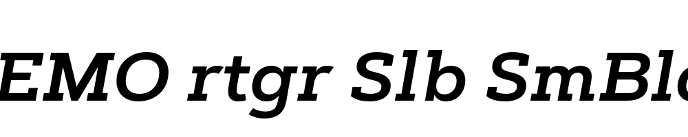 FSP DEMO rtgr Slb SmBld Italic