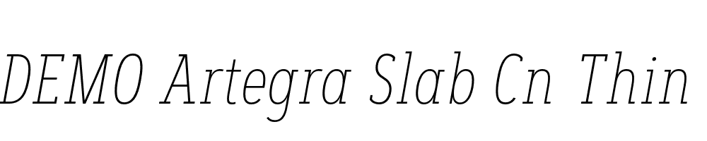 FSP DEMO Artegra Slab Cn Thin Italic