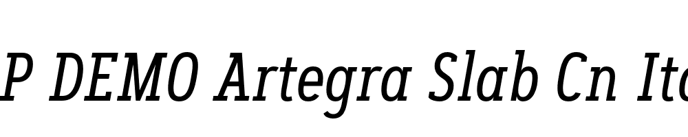 FSP DEMO Artegra Slab Cn Italic