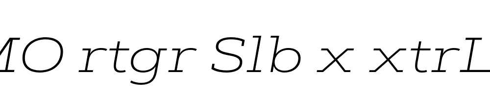 FSP DEMO rtgr Slb x xtrLght Italic