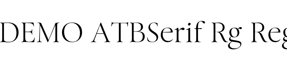 FSP DEMO ATBSerif Rg Regular