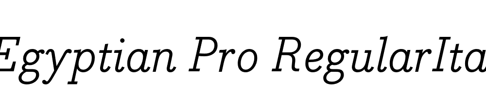 Bodoni Egyptian Pro RegularIta Regular