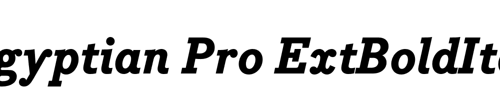 Bodoni Egyptian Pro ExtBoldIta Regular