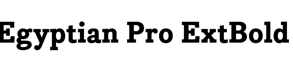 Bodoni Egyptian Pro ExtBold Regular