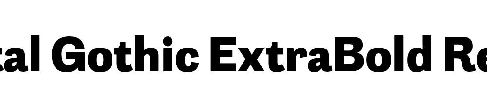 Capital Gothic ExtraBold Regular