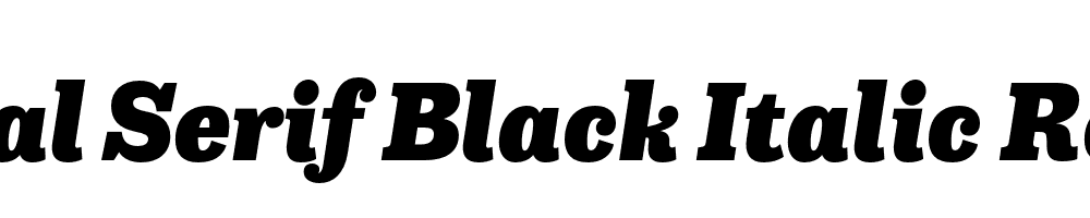 Capital Serif Black Italic Regular