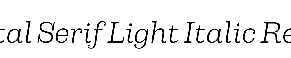 Capital Serif Light Italic Regular