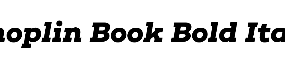 Choplin Book Bold Italic