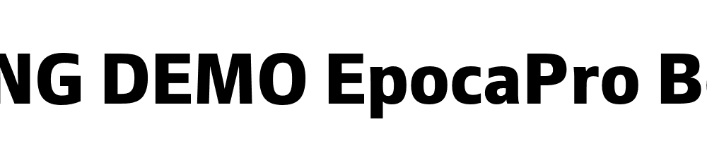  DEMO EpocaPro Bold Regular