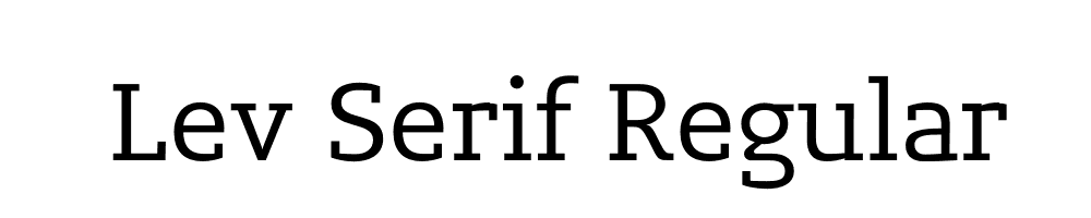 Lev Serif Regular