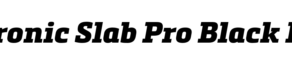 Metronic Slab Pro Black Italic