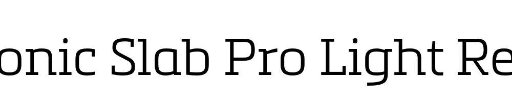 Metronic Slab Pro Light Regular