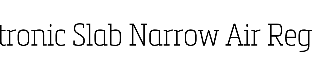 Metronic Slab Narrow Air Regular