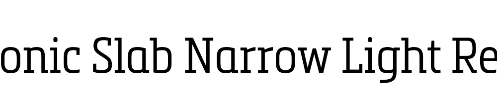 Metronic Slab Narrow Light Regular