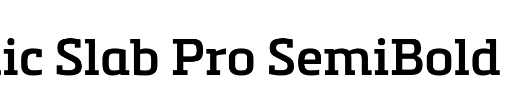 Metronic Slab Pro SemiBold Regular