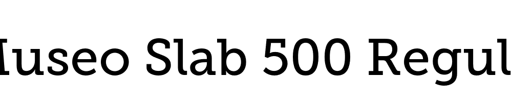 Museo Slab 500 Regular