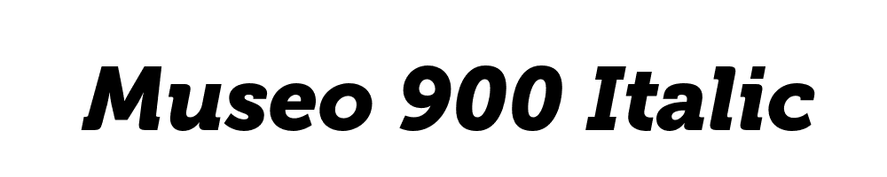 Museo 900 Italic