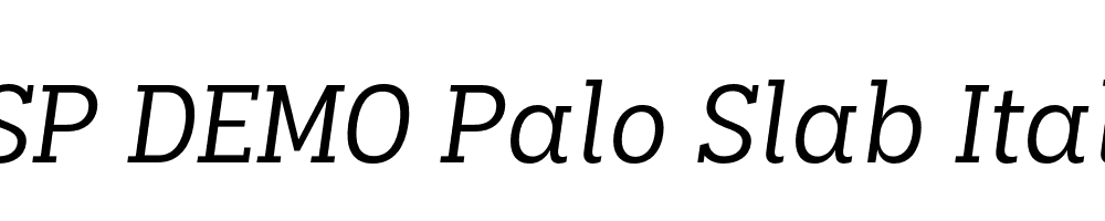 FSP DEMO Palo Slab Italic