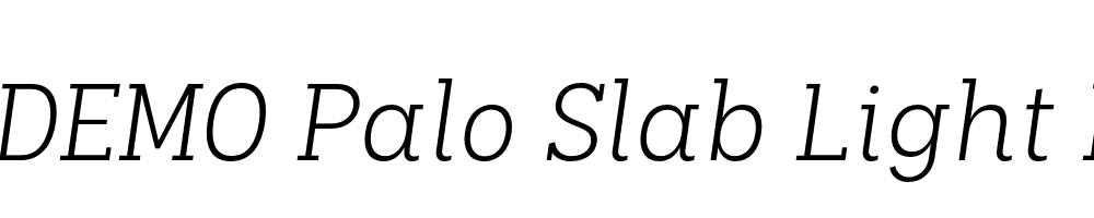 FSP DEMO Palo Slab Light Italic