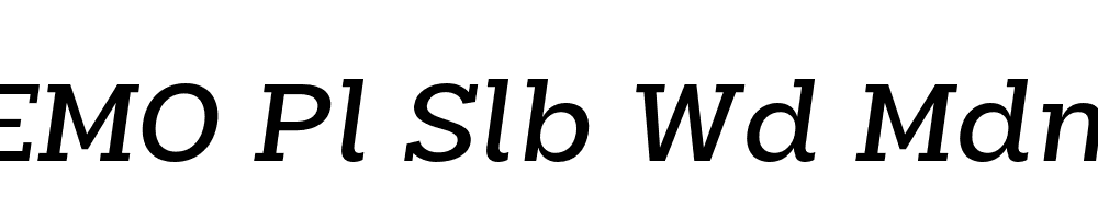 FSP DEMO Pl Slb Wd Mdm Italic