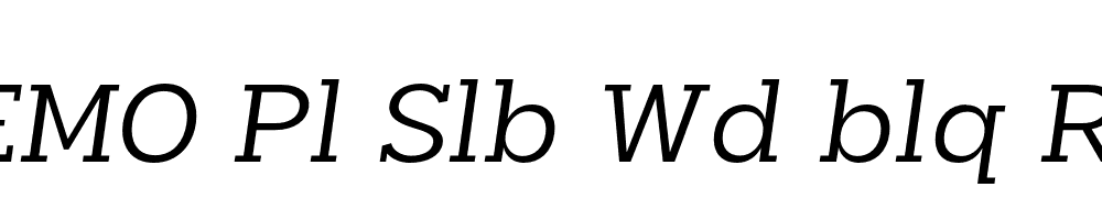 FSP DEMO Pl Slb Wd blq Regular